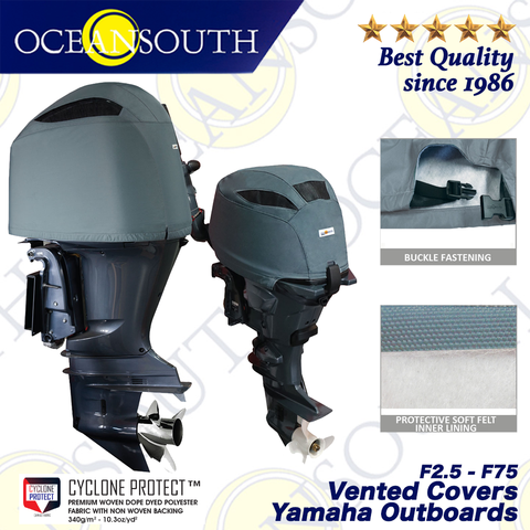 Oceansouth – housse de ventilation pour moteur de bateau hors-bord, accessoires de protection UV pour Yacht marin professionnel, 2.5 – 75hp ► Photo 1/6