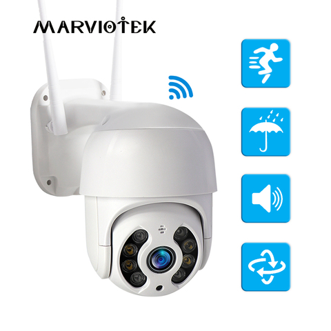 Caméra de Surveillance dôme extérieure IP hd 1080P, dispositif de sécurité domestique, avec suivi automatique et Vision nocturne, Mini vitesse ► Photo 1/6