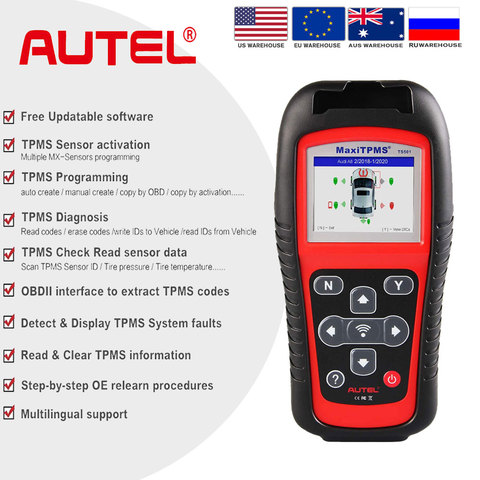 AUTEL TS501 TPMS outil outil de pression des pneus TPMS capteur voiture outil de Diagnostic OBD2 Scanner obd diagnostic OBD2 lecteur de Code ► Photo 1/6