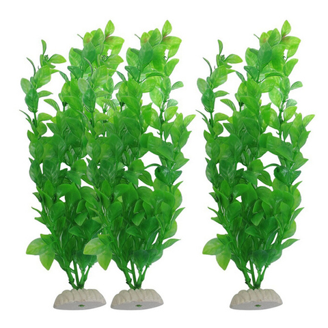 Plastique pas de mal longue Simulation Aquarium vert faux eau herbe Aquarium ornement décoration plante verte artificielle ► Photo 1/5