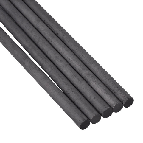 Tiges cylindriques en Graphite dia10mm, 99.9% barres cylindriques à électrode de soudage, outils de machines pour l'industrie légère, métallurgie, 5 pièces/lot ► Photo 1/4