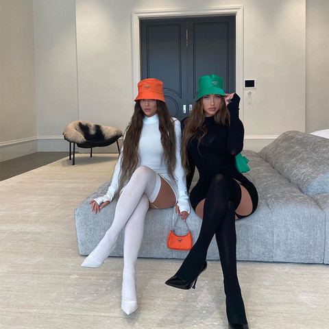 Mode Sexy femmes robe avec des bas boucle robe Club fête Streetwear à manches longues solide moulante crayon robes élégantes ► Photo 1/6
