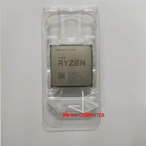 AMD Ryzen 5 3600 3.6 GHz, Six cœurs à douze fils, processeur d'unité centrale 7NM, 65W L3 = 32M, prise AM4 100-000000031, nouveauté, sans ventilateur ► Photo 1/2