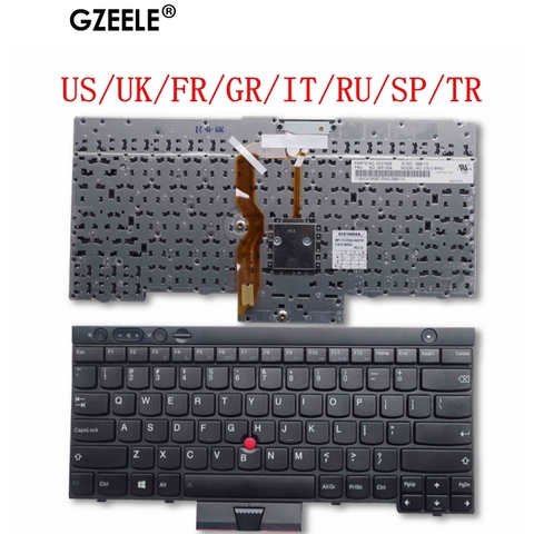 Nouveau clavier pour Lenovo ThinkPad L530 T430 T430S X230 W530 T530 T530I T430I 04X1263 04W3048 04W3123, US/UK/FR/GR/IT/RU/SP/TR ► Photo 1/6