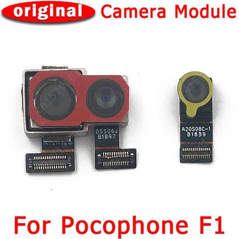Caméra avant et arrière d'origine pour Xiaomi Mi Pocophone Poco F1, Module de caméra face principale, câble flexible, pièces de rechange ► Photo 1/3