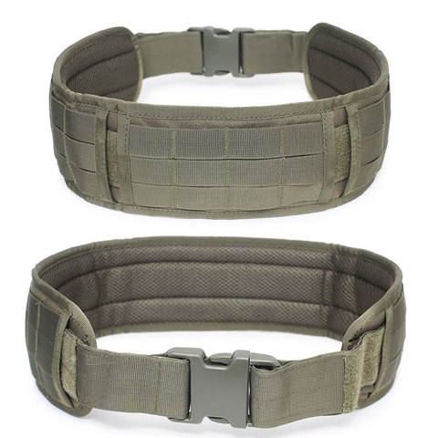 Ceinture MOLLE pour Airsoft,accessoire de taille militaire tactique, large et rembourré, pour entraînement universel, la chasse, le combat, l'armée ou encore jeux de guerre, CS, ► Photo 1/6