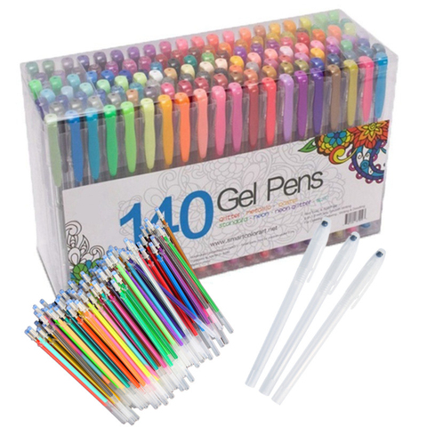 1.0mm 100 couleurs stylo à bille recharges fluorescentes couleur Flash stylo encre lisse peinture Graffiti stylos étudiant papeterie 04116 ► Photo 1/6