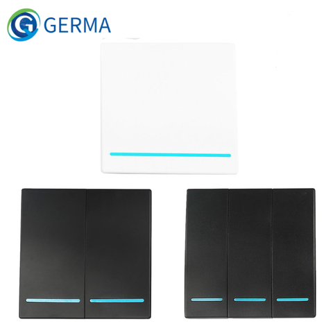 GERMA 1/2/3 Gang RF 433Mhz Smart home Push interrupteur sans fil lumière télécommande bouton mural plafonnier On Off ASK Ev1257 ► Photo 1/6