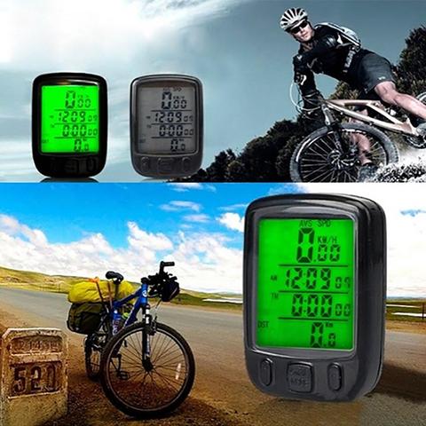 Odomètre étanche pour vélo, ordinateur de cyclisme LCD, rétro-éclairage, compteur de vitesse ► Photo 1/6