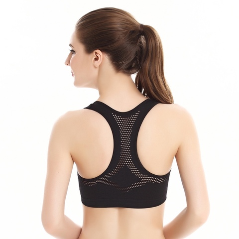 Balight-soutien-gorge de Sport respirant à trous, hauts-vêtements, hauts, sans acier, accessoires d'entraînement, Fitness, débardeurs de Sport ► Photo 1/1