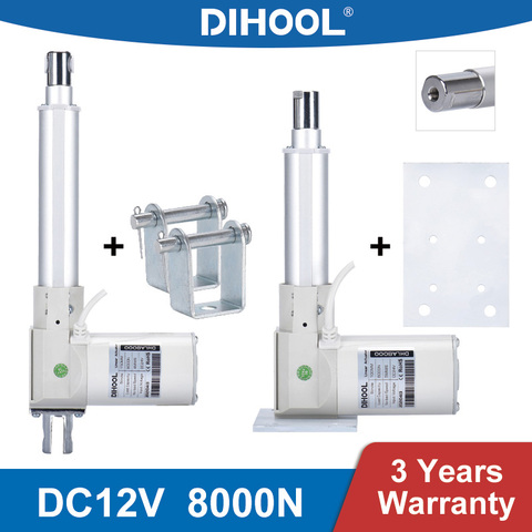 Actionneur linéaire électrique DC 12V, contrôleur de moteur de porte de Garage 8000N, charge de 600kg colonne de levage TV, course de 1000mm 900mm 650mm 350mm ► Photo 1/6