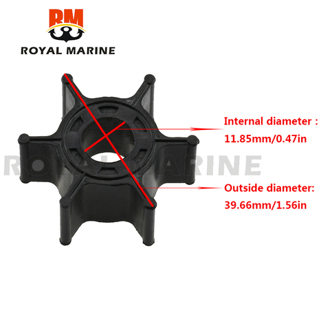 6G1-44352 turbine de pompe à eau pour Yamaha 2 temps 6HP 8HP moteur de bateau hors-bord de remplacement 6G1-44352-00 Sierra-18-3066 pièces de bateau ► Photo 1/6