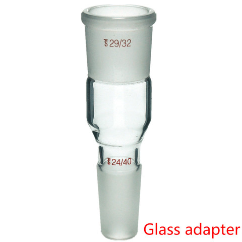 Adaptateur d'extension en verre, mâle 24/29 à femelle 29/32, verrerie de laboratoire chimique. ► Photo 1/3