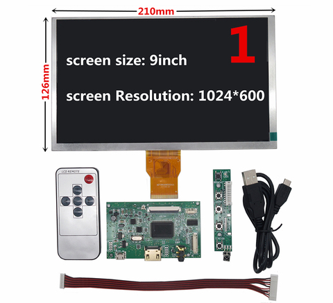 Écran LCD 7/8/9/10.1 contrôleur TTL carte de contrôle Audio HDMI pour Lattepanda framboise Pi banane Pi ► Photo 1/6