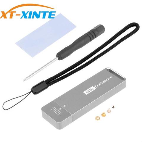 XT-XINTE boîtier SSD M.2 PCIe vers USB3.1 type-a Gen 2 M.2 boîtier SSD 1000 mo/s disque dur PCIe externe pour M.2 NVMe 2242 2230 SSD ► Photo 1/6