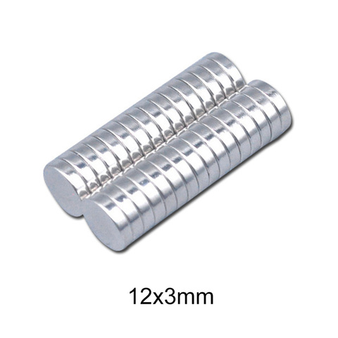 10 ~ 200 pièces 12x3mm terres rares aimants néodyme 12mm x 3mm Super puissant aimants magnétiques forts 12x3mm diamètre rond 12*3mm ► Photo 1/6