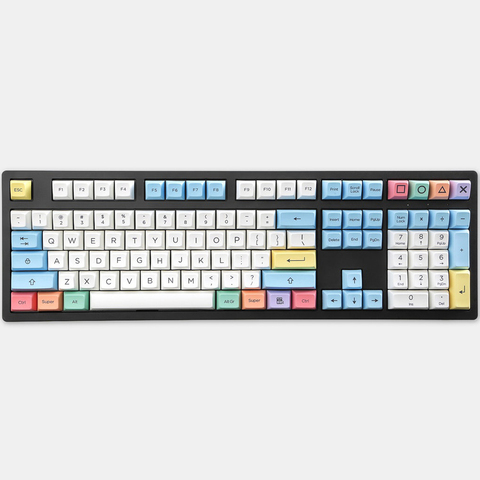 Ensemble de capuchons de touches pour clavier mécanique, profil SA, PBT, blanc, bleu, orange, gh60, xd64, xd84, xd96, 87, 104 ► Photo 1/6