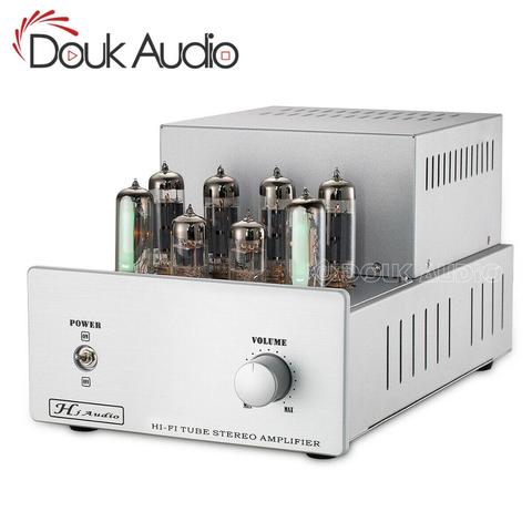 Douk audio HiFi amplificateur de puissance Push-pull stéréo classe AB 6P14/EL84 amplificateur à lampes à vide 13W * 2 ► Photo 1/6