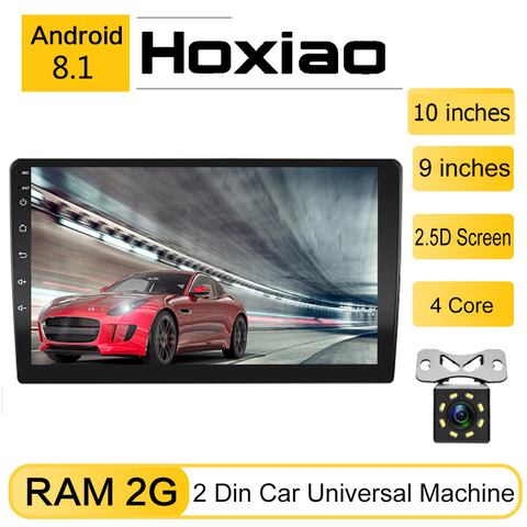 Hoxiao – lecteur multimédia de voiture universel, Android 8.1, 10, 9 pouces, 2 Din, Bluetooth, WiFi, Mirrorlink ► Photo 1/6