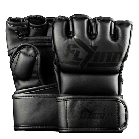 FIVING – gants de boxe demi-doigt en cuir PU pour hommes, MMA, de combat, de karaté, Muay Thai, d'entraînement ► Photo 1/5