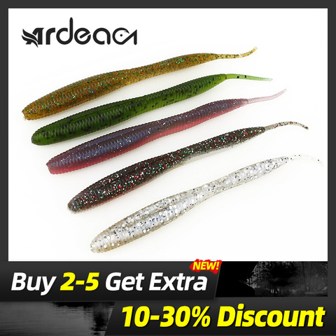 Ardea – appât souple en Silicone pour la pêche, leurre pour attraper des poissons, Swimbait, matériel pour pêcher des truites, des carpes, des bars, des brochets, hiver, 100mm, 2.9g ► Photo 1/6