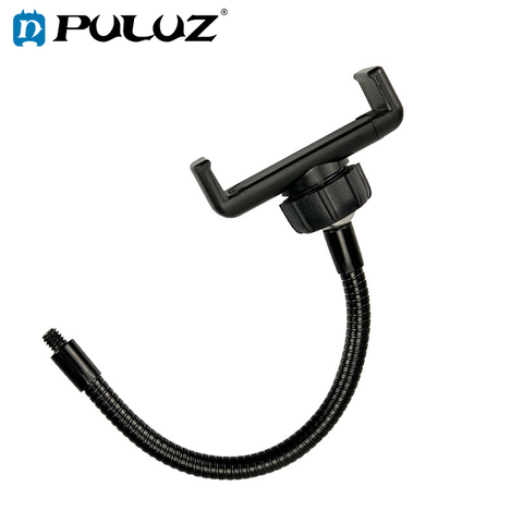 PULUZ support de fixation à pince Flexible avec socle de serrage pour iPhone, galaxie, Huawei, Xiaomi, LG, HTC, pince pour SmartPhone pour lumière annulaire ► Photo 1/5