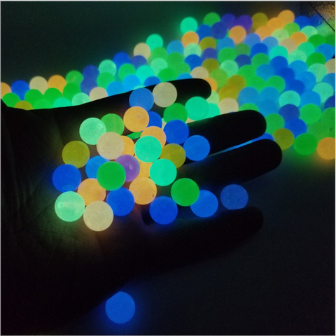 Perles fluorescentes, pour pêche, larges, 6, 8, 10 et 12mm, scintillantes dans la nuit, colliers, médaillon lumineux, fabrication de colliers acryliques, bijoux à bricoler soi-même ► Photo 1/5