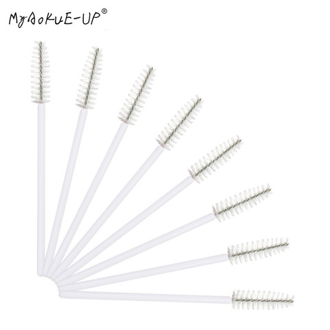 Brosse de Mascara jetable en Nylon blanc, 200 pièces, baguettes pour extensions de cils, outils de maquillage ► Photo 1/6