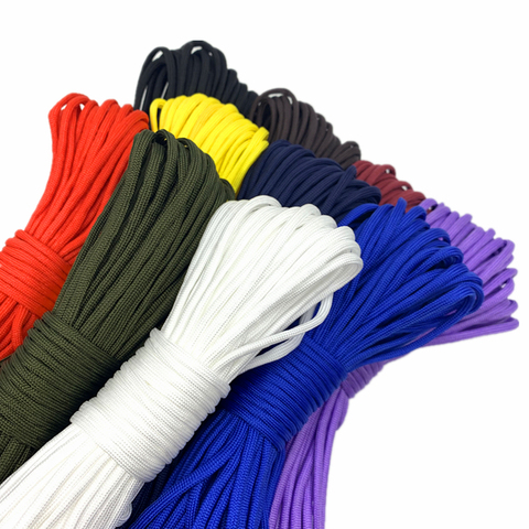 0.5/0.8/1.0/1.5/2.0/4mm 10yards DeepRed corde Parachute cordon cordon corde escalade Camping survie équipement Paracord Bracelet ► Photo 1/6