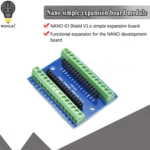 WAVGAT – carte adaptateur de Terminal Standard pour Arduino Nano 3.0 V3.0 AVR ATMEGA328P-AU, Module d'extension et de protection ► Photo 1/6