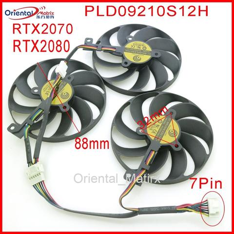 Ventilateur de refroidissement de carte graphique pour ASUS ROG STRIX-RTX 2070, T129215SU 12V 88mm, RTX2080 ROG-STRIX-RTX2070S ► Photo 1/6