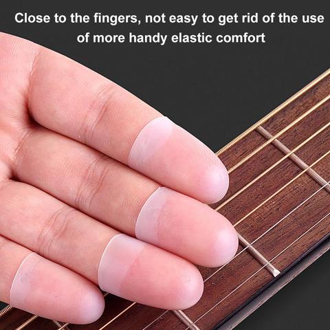 Protège-doigts guitare 4 pièces, protège-doigts en Silicone pour Ukulele, accessoires guitare électrique ► Photo 1/6