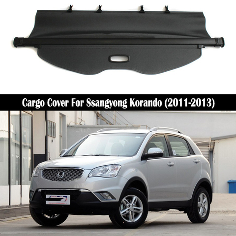 Couvercle de chargement arrière pour Ssangyong Korando 2011.2012.2013, bouclier de sécurité pour coffre de confidentialité, accessoires automobiles ► Photo 1/6