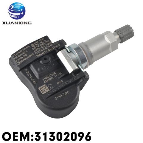 Système de surveillance du capteur de pression des pneus, 31302096 MHz, pour Volvo C30 C70 S60 S80 V60 XC60 XC70 S180052022, 433 ► Photo 1/6