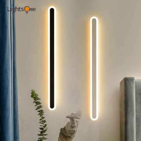 Longue bande chambre applique murale porche simple moderne LED décoration salon lampe ligne applique murale ► Photo 1/5