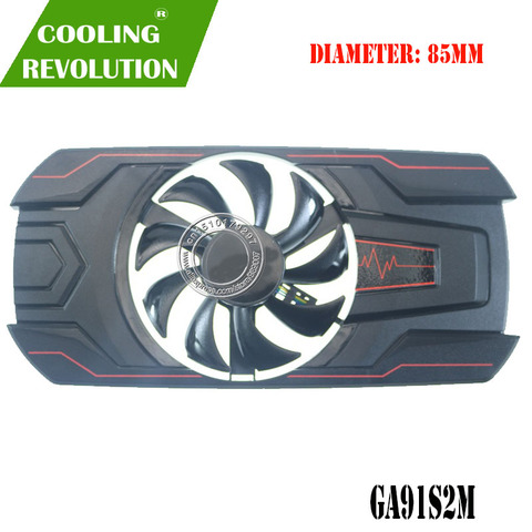 Ventilateur graphique 85MM DC12V 0.25A -PFTA 4Pin pour sapphire RX550 2G D5 OC RX 560 ► Photo 1/4