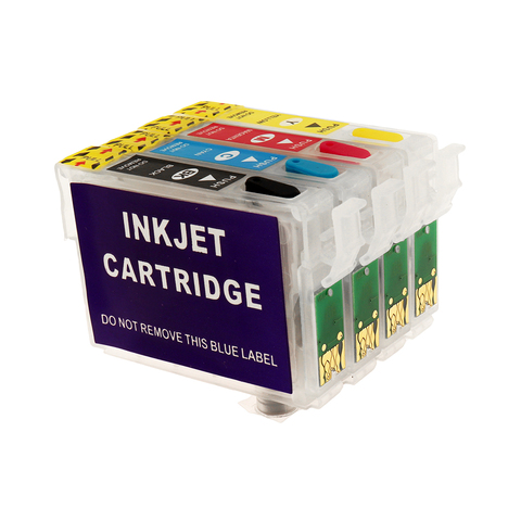 Nouveau 73N T0731N Cartouche D'encre Rechargeable Pour Epson Stylus TX200 TX410 TX210 TX400 TX300F T40W TX600FW TX550W Imprimante Avec Puces ► Photo 1/6