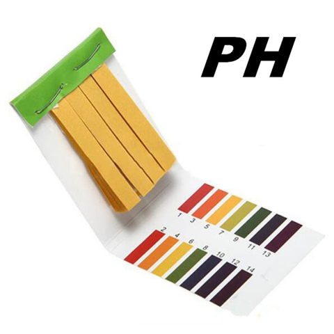 3 jeux = 240 bandes! Bandelettes de test de pH de papier de tournesol de ph professionnel 1-14 bandelettes de test d'acidité de sol de cosmétiques de l'eau avec la carte de contrôle ► Photo 1/6