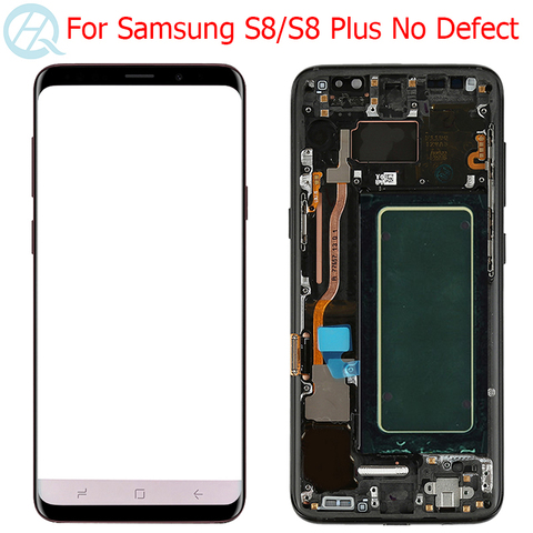 Écran d'origine S8 Plus pour Samsung Galaxy S8 LCD avec cadre Super AMOLED pour Samsung S8 Plus G950F G955F LCD aucun défaut ► Photo 1/5