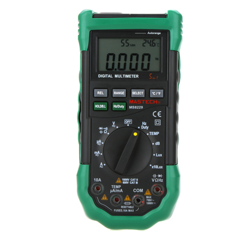Mastech MS8229 5 in1 multimètre numérique multifonction Lux/éclairage son/niveau sonore température testeur d'humidité mètre ► Photo 1/6
