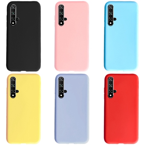 Coque pour Huawei Honor 20 Pro Honor20 YAL-L21 YAL-L41 coque arrière coque de téléphone luxe souple mat Silicone pare-chocs sur Honor 20 étuis ► Photo 1/6