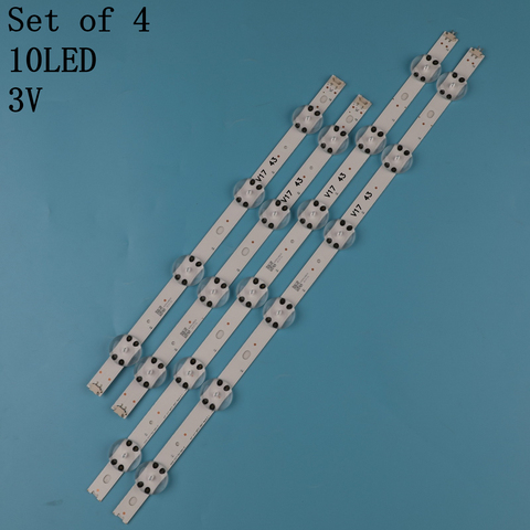 Bande de rétroéclairage à 10LED pour LG TV, 2 pièces/lot, 43UJ670V E74739 43 V17 ART3 2867 43uj6525 43uj6565 ► Photo 1/6