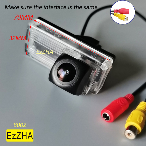 EzZHA – caméra de recul HD Fisheye pour Toyota Reiz Land Cruiser 120 Prado LC100 LC200, moniteur de stationnement de voiture étanche ► Photo 1/6