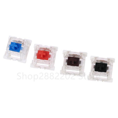 Outemu – interrupteurs pour clavier mécanique, 3 broches, noir, rouge, marron, bleu, SMD, LED, pour Cherry MX, Gateron, de remplacement, DIY ► Photo 1/6