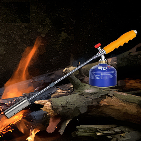 4 pièces polyvalent allongé soudage pistolet torche à gaz flamme pistolet chalumeau Butane gaz-brûleur pour Camping en plein air pique-nique BBQ ► Photo 1/6