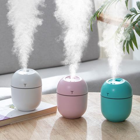 Mini humidificateur d'air de 200ML, diffuseur ultrasonique d'huile essentielle et d'arôme pour maison et voiture, brumisateur avec lampe de nuit ► Photo 1/6