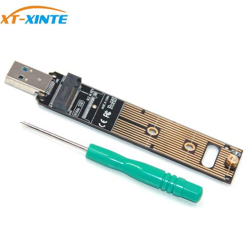 XT-XINTE adaptateur NVMe vers USB LM908 USB3.1 type-c vers NVMe PCBA m-key M.2 carte adaptateur PCI-E 10GBps w feuille de Silicone ► Photo 1/5