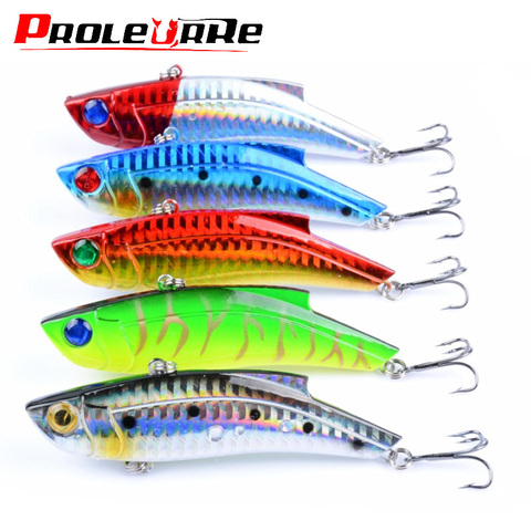 1 pièces hiver VIB leurres de pêche 8.5cm 27g longue grenaille coulant Vibration Wobblers manivelle appât Isca artificiel dur appât perche matériel ► Photo 1/1