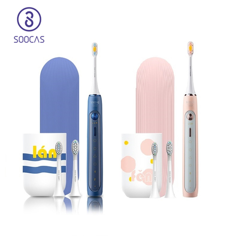 SOOCAS X5 brosse à dents électrique Rechargeable brosse à dents sonique intelligente brosse à dents à ultrasons automatique nettoyage des dents 12 modes IPX7 ► Photo 1/6