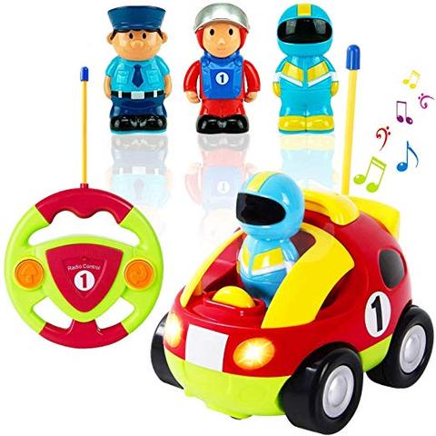 Mon premier dessin animé R/C course voiture Radio télécommande jouet pour bébé débutant voiture RC tout-petits pour enfants cadeau ► Photo 1/1